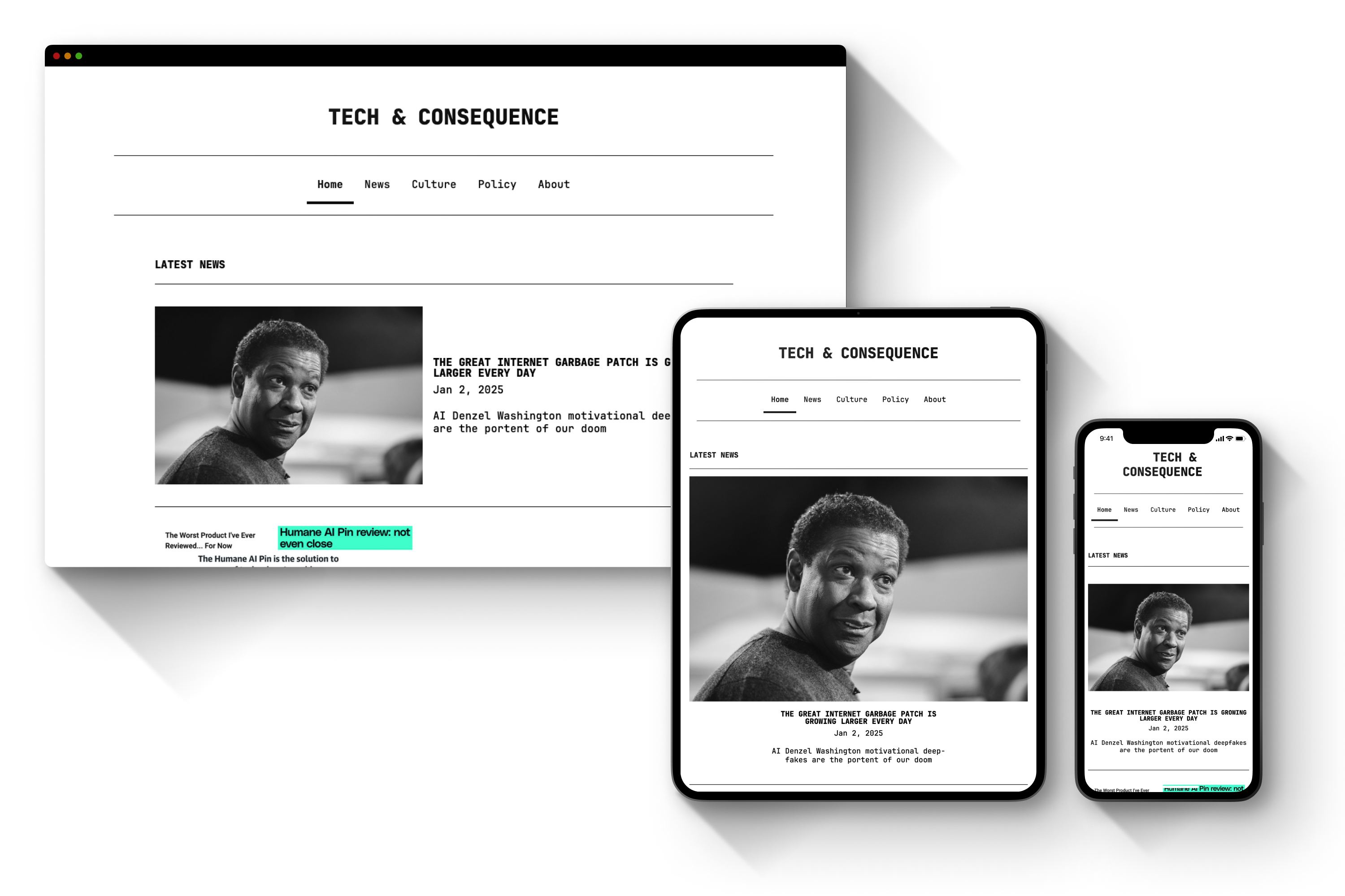 Web Design Mockups